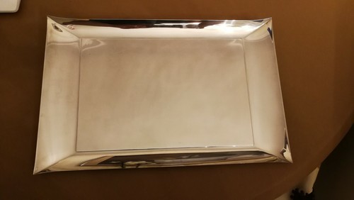 Vassoio inox argentato marca