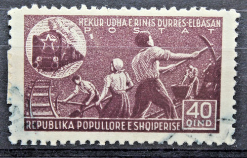 Albania 1947 costruzione linea - albania,